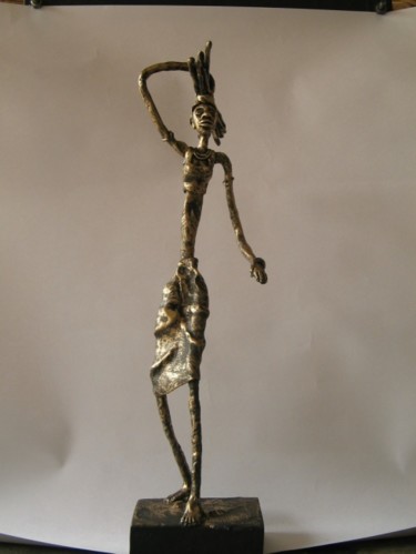 Sculpture titled "TRIBE3" by Binay Singh Shandilya, Original Artwork