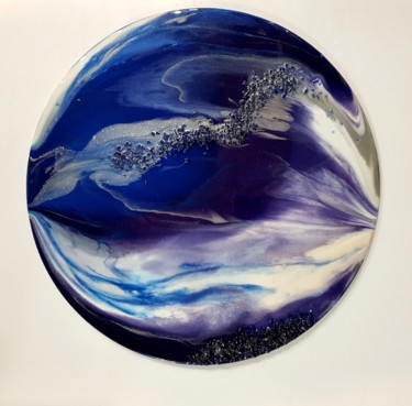 Картина под названием "Фиолетовый рай" - Наталья Бырдина, Подлинное произведение искусства, Акрил
