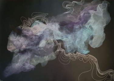 Картина под названием "Fog" - Наталья Бырдина, Подлинное произведение искусства, Чернила