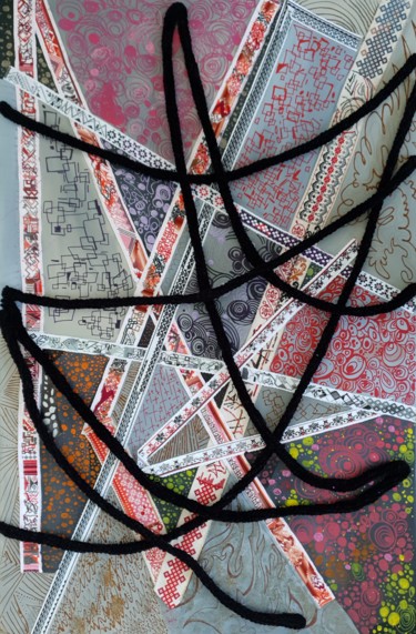 Картина под названием "Subjective reassemb…" - Наталья Бырдина, Подлинное произведение искусства, Акрил Установлен на Деревя…