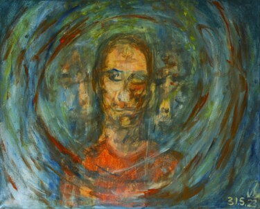 Pittura intitolato "Torn Apart" da Birgit Weisenburger, Opera d'arte originale, Acrilico
