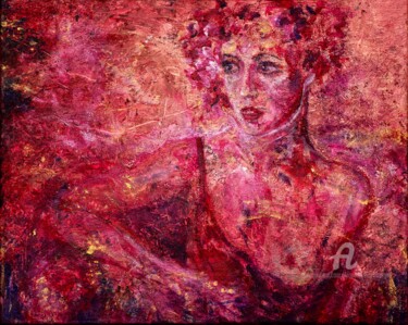 Peinture intitulée "Tender Rose (LEFTY…" par Birgit Weisenburger, Œuvre d'art originale, Acrylique