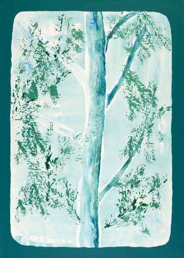 Peinture intitulée "Eibe" par Birgit Wollersheim, Œuvre d'art originale, Acrylique