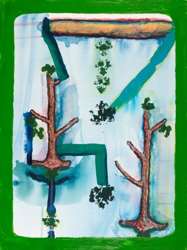 Картина под названием "Feldahorn" - Birgit Wollersheim, Подлинное произведение искусства, Акрил