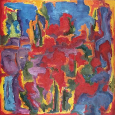 Painting titled "The blossom of the…" by Birute Nomeda Stankuniene, Original Artwork, Oil