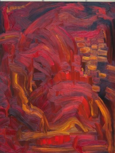 Malerei mit dem Titel "The Heat" von Birute Nomeda Stankuniene, Original-Kunstwerk, Öl