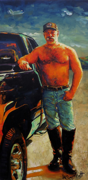 Pintura titulada "Butch" por Alexei Biryukoff, Obra de arte original, Oleo