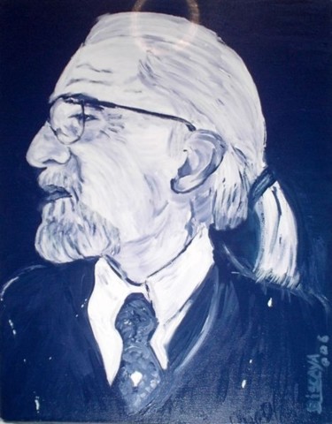 Pintura titulada "Professor Manuel de…" por Fernanda Biscaya, Obra de arte original, Acrílico