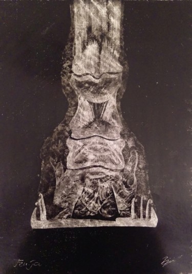 Картина под названием "Fenja von Bucherbac…" - Helmut Bischof, Подлинное произведение искусства