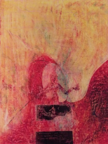 Malerei mit dem Titel "die Übergabe der Se…" von Helmut Bischof, Original-Kunstwerk, Wachs