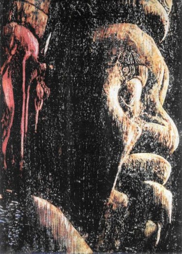 Malerei mit dem Titel "aincent american" von Helmut Bischof, Original-Kunstwerk, Andere