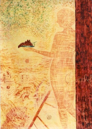 Peinture intitulée "Geschenk aus Ägypten" par Helmut Bischof, Œuvre d'art originale, Cire