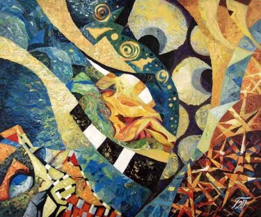 Malerei mit dem Titel "Magic" von Biser Panayotov, Original-Kunstwerk, Öl