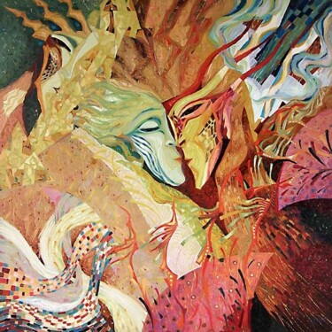 Pintura intitulada "Seasons" por Biser Panayotov, Obras de arte originais, Óleo