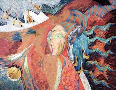 Malerei mit dem Titel "Melancholy" von Biser Panayotov, Original-Kunstwerk, Öl