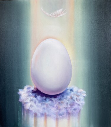 Картина под названием "Soul Weight" - Biser Мironov, Подлинное произведение искусства, Масло Установлен на Деревянная рама д…