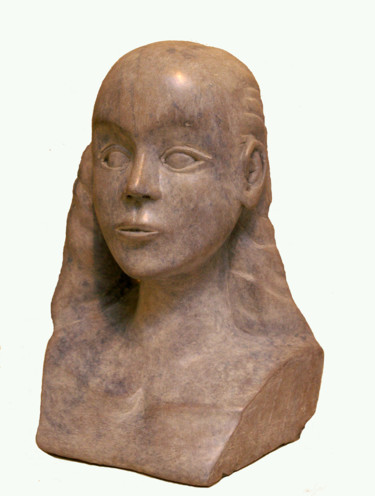 Skulptur mit dem Titel "La tresse défaite" von Bivan, Original-Kunstwerk, Bronze