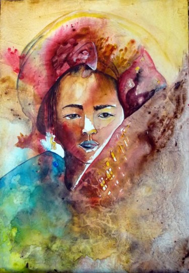 Картина под названием "JARAÏ" - Bivan, Подлинное произведение искусства, Акрил Установлен на Деревянная рама для носилок