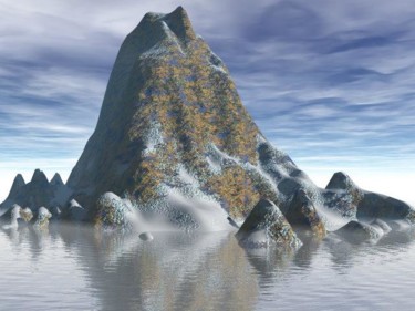 Digital Arts titled "Mountain 55" by Bruce Black, Original Artwork