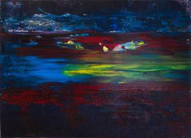 Pittura intitolato "Dark Colored Flow" da Björn Wiedemann, Opera d'arte originale, Acrilico