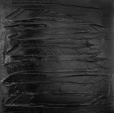 Peinture intitulée "Mono.Black No.4" par Björn Wiedemann, Œuvre d'art originale, Acrylique Monté sur Châssis en bois