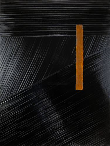 Pintura titulada "Noir et Lumière No.6" por Björn Wiedemann, Obra de arte original, Acrílico Montado en Bastidor de camilla…
