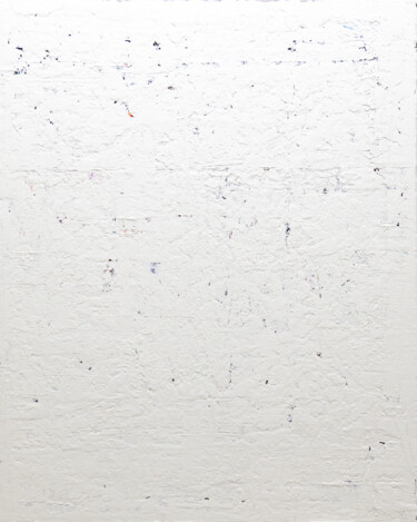 Painting titled "Whiteout" by Björn Wiedemann, Original Artwork, Acrylic Mounted on Wood Stretcher frame