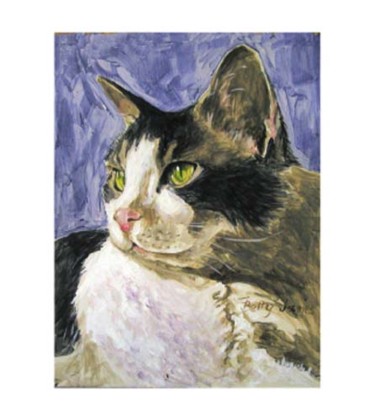 Painting titled "Feline Mix" by Betty James, Original Artwork