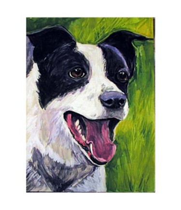 Painting titled "Mix Canine" by Betty James, Original Artwork