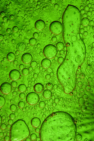 Space watermelon field. Photographie intitulée "Space watermelon fi…" par Mariya Obidina, Œuvre d'art originale, Photographie numérique