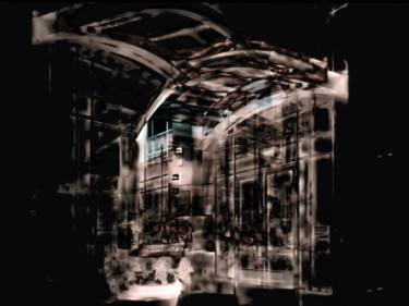 Estampas & grabados titulada "Dark Dorman" por Lewis Freitag, Obra de arte original, Impresión digital Montado en Bastidor d…