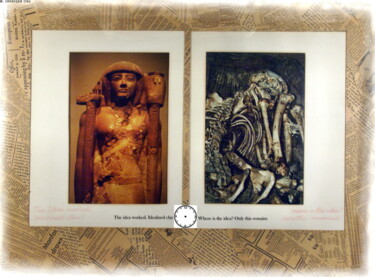 Collages intitolato "Remains" da Blago Simeonov, Opera d'arte originale, Collages