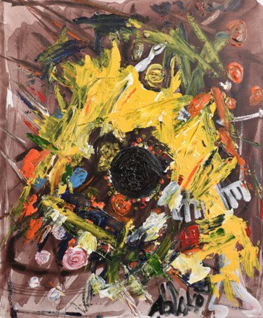 Картина под названием "Power Of Love" - Blaise Anelone, Подлинное произведение искусства, Акрил Установлен на Деревянная рам…