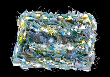 Digitale Kunst mit dem Titel "TABLEAU D'IMPACT DE…" von Blaise Lavenex, Original-Kunstwerk, Digitale Malerei