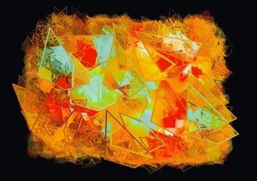 Arts numériques intitulée "TABLEAU DE REGATES…" par Blaise Lavenex, Œuvre d'art originale, Peinture numérique