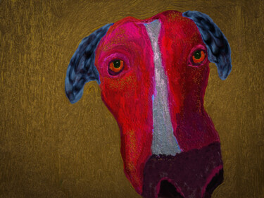 Arts numériques intitulée "dog" par Blame Mr Ken, Œuvre d'art originale, Peinture numérique