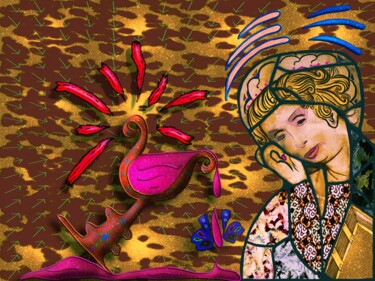 Digitale Kunst mit dem Titel "Nancy’s dilemma" von Blame Mr Ken, Original-Kunstwerk, 2D digitale Arbeit