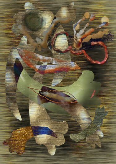 Digitale Kunst getiteld "Digestion of Time" door Blame Mr Ken, Origineel Kunstwerk, Digitaal Schilderwerk