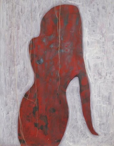 Peinture intitulée "Silhouette 1" par Sylvie Guinand (Blanche G.), Œuvre d'art originale, Acrylique