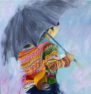 Картина под названием "Du Vietnam" - Patricia Blanchet-Olivier, Подлинное произведение искусства, Масло