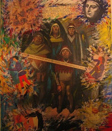 Pittura intitolato "BOCCACCIO COLLAGE" da Mtb, Opera d'arte originale