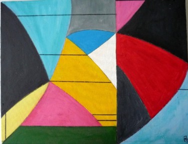 Painting titled "COMPOSITION OF COLO…" by Mtb, Original Artwork