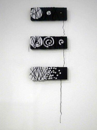 Коллажи под названием "papiersentasses3bla…" - Blandine Magneau, Подлинное произведение искусства