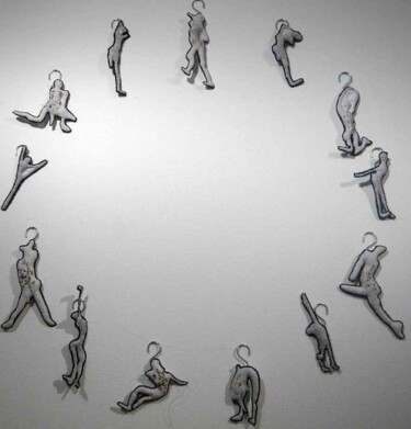 Инсталляция под названием "hommestissusblandin…" - Blandine Magneau, Подлинное произведение искусства, Люди и тела