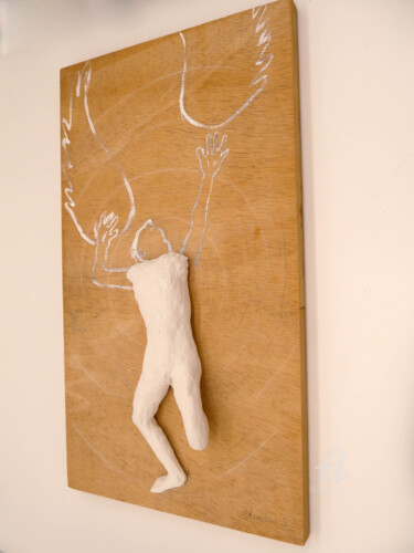 "Icare" başlıklı Heykel Blandine Sanchis tarafından, Orijinal sanat, Polimer kil