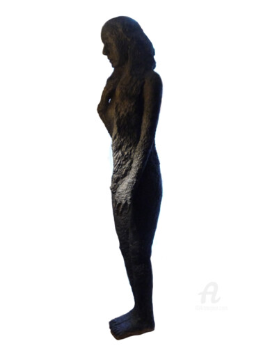 Sculpture titled "Les cheveux" by Blandine Sanchis, Original Artwork, Cardboard