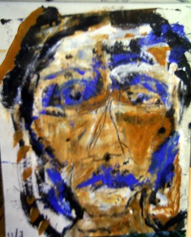 Peinture intitulée "homme" par Aquino Blan, Œuvre d'art originale