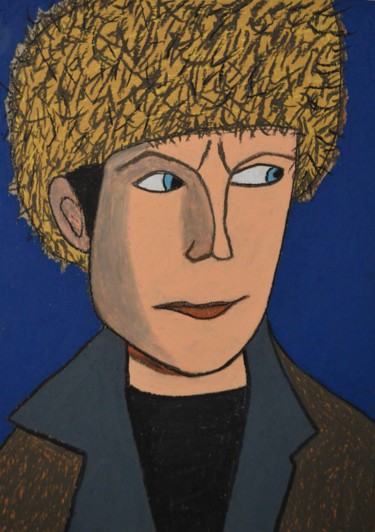 Desenho intitulada "Jake" por Анна Жулева, Obras de arte originais, Pastel