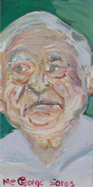 Pintura titulada "Me, Georges Soros" por Blas Parra, Obra de arte original, Acrílico