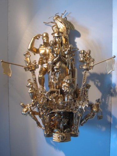 Sculpture intitulée "icône" par Blatman, Œuvre d'art originale